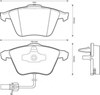 Передние тормозные колодки 573145JC BENDIX