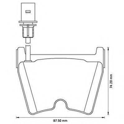 Колодки тормозные передние дисковые 573195J BENDIX