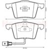 Передние тормозные колодки 573198B BENDIX