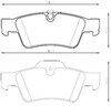 Колодки на тормоз задний дисковый 573202J BENDIX