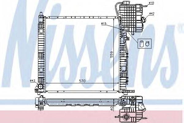 Радиатор охлаждения 62559A NISSENS