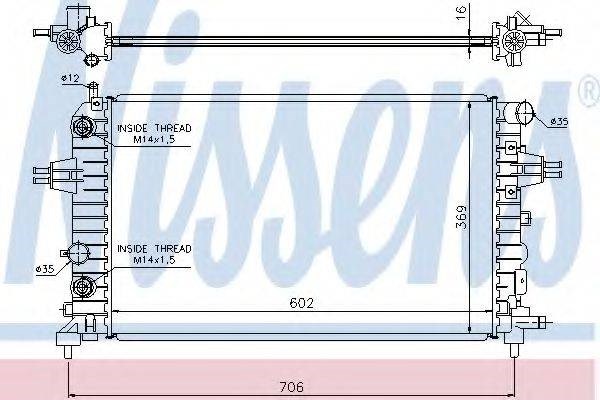 Радиатор водяной 63027A NISSENS