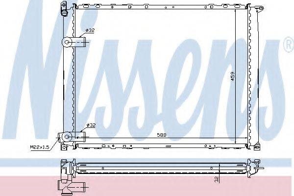 Радиатор основной 63943A NISSENS