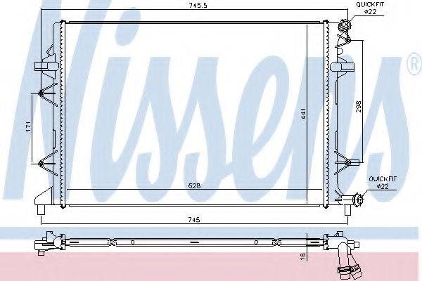 Радиатор основной 65017 NISSENS