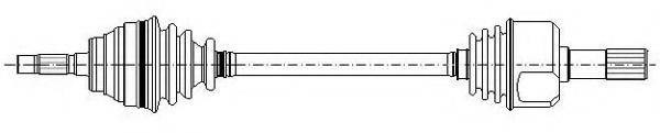 Полуось передняя левая 655134 CIFAM