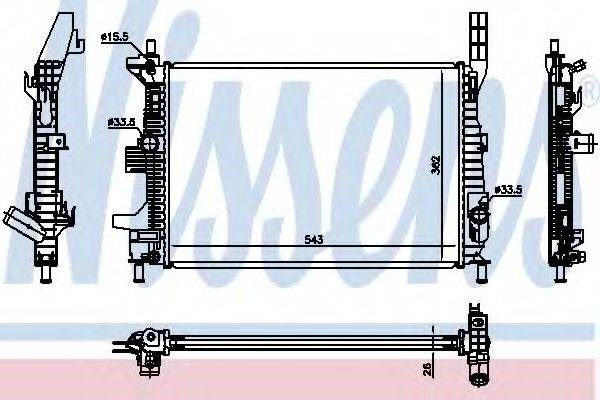 Радиатор основной 66860 NISSENS