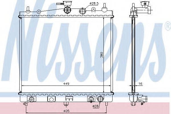Радиатор 68700A NISSENS