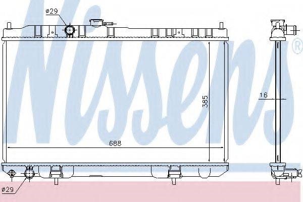 Радиатор 68751 NISSENS
