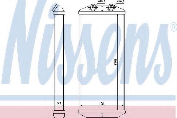 Радиатор отопителя салона 71158 NISSENS