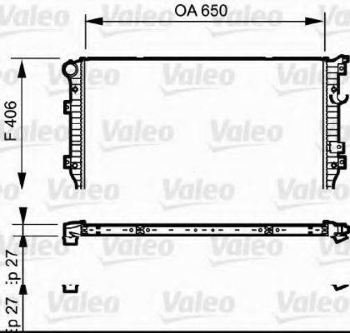 Радиатор 735133 VALEO