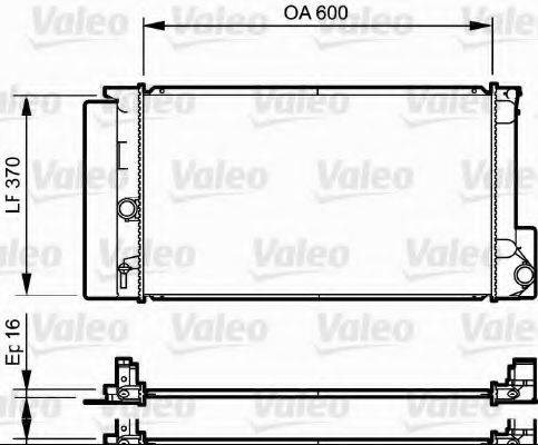 Радиатор 735250 VALEO