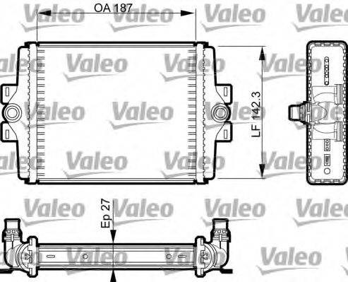 Радиатор охлаждения двигателя, дополнительный 735467 VALEO
