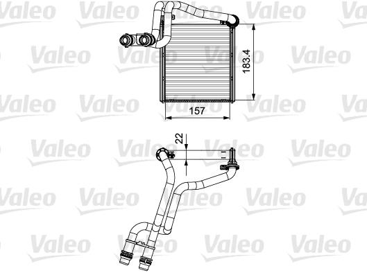 Радиатор отопителя 811536 VALEO