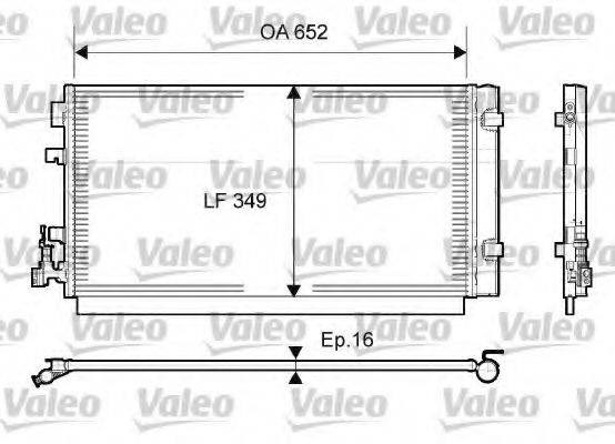 Радиатор охлаждения кондиционера 814094 VALEO