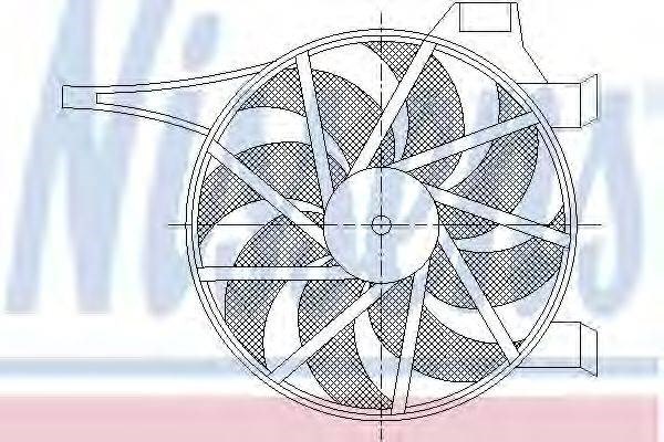 Электровентилятор охлаждения в сборе 85596 NISSENS