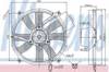Электровентилятор охлаждения в сборе (мотор+крыльчатка), левый 85701 NISSENS