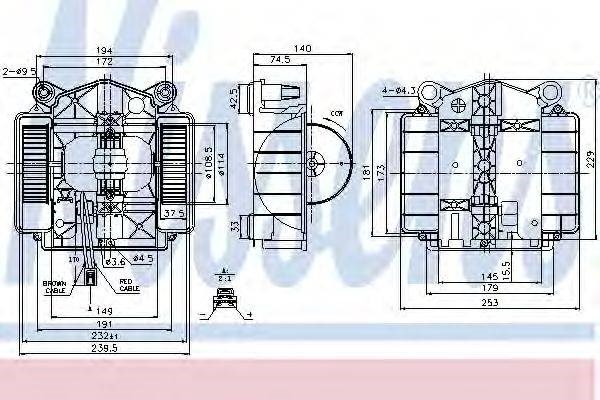 Моторчик печки 87110 NISSENS