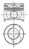 Поршень в комплекте на 1 цилиндр, 2-й ремонт (+0,50) 8712340720 NURAL