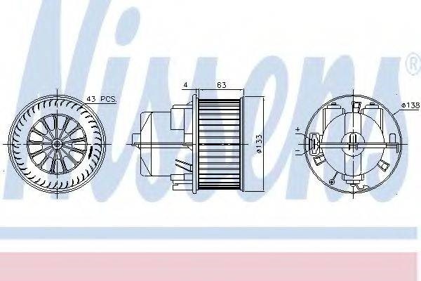 Электромотор печки 87223 NISSENS