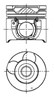 Поршень в комплекте на 1 цилиндр 2-й ремонт 8743170700 NURAL