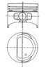 Поршень в комплекте на 1 цилиндр 2-й ремонт 8743680600 NURAL
