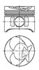 Поршень в комплекте на 1 цилиндр, STD Mercedes S