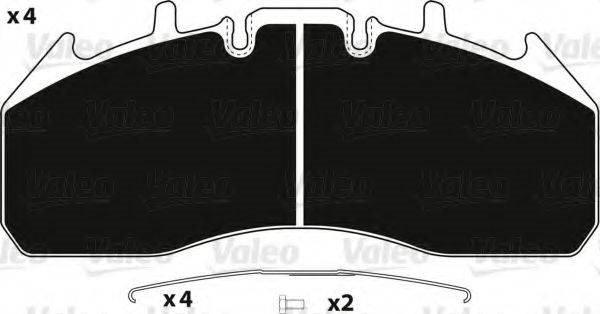 Передние тормозные колодки 882246 VALEO