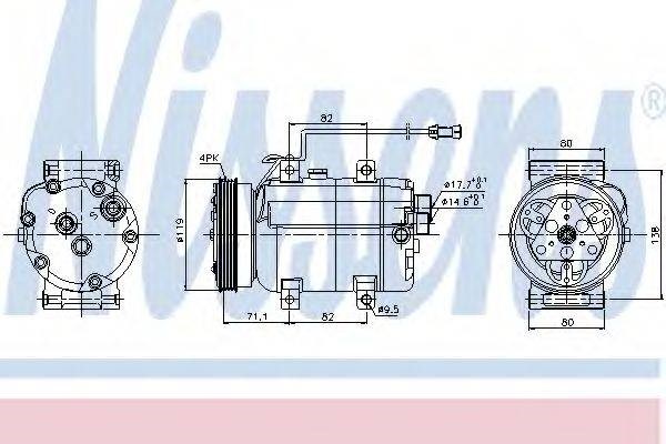 Компрессор кондиционера Volkswagen Passat B3, B4