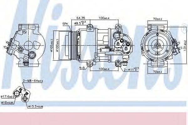 Насос кондиционера 89089 NISSENS