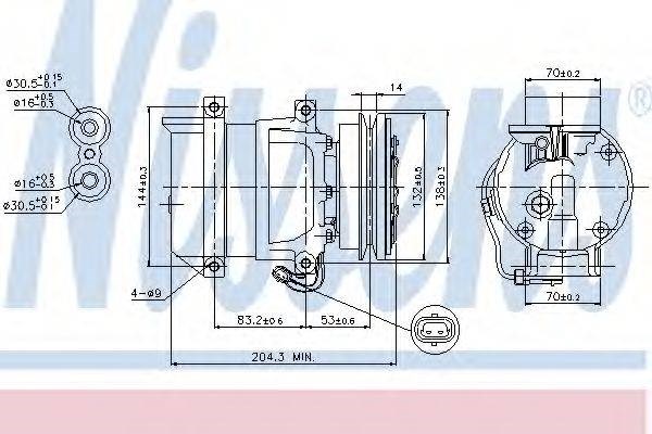Компрессор системы кондиционирования ЗАЗ TAVRIA 1102
