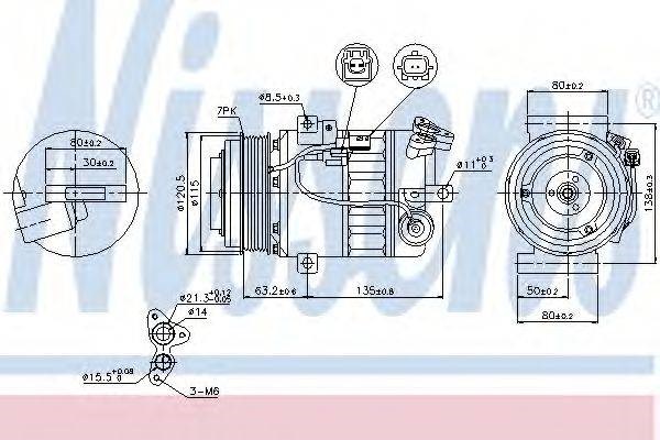 Компрессор климатической установки 89392 NISSENS