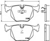 Колодки на тормоз задний дисковый 8DB355008121 HELLA