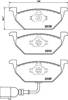 Колодки 8DB355008551 HELLA