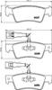 Комплект задних колодок 8DB355012441 HELLA