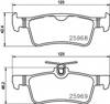 Задние колодки 8DB355021701 HELLA