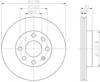 Передний тормозной диск 8DD355100821 HELLA