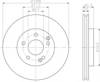 Диск тормозной передний 8DD355107481 HELLA