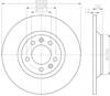 Дисковый тормоз 8DD355110801 HELLA