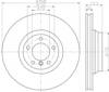 Тормоз дисковый передний 8DD355113531 HELLA