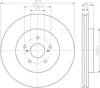 Диск тормозной передний 8DD355114981 HELLA