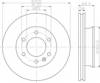 Передний тормозной диск 8DD355117621 HELLA