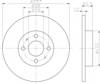 Передний тормозной диск 8DD355117931 HELLA