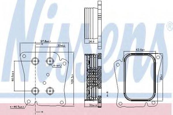 Радиатор АКПП 90777 NISSENS