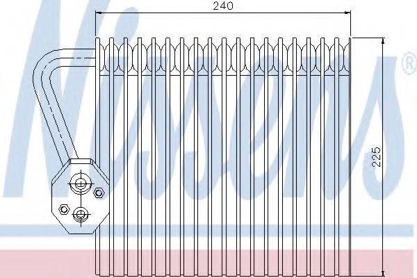 Радиатор отопителя салона 92167 NISSENS