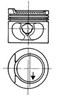 Поршень в комплекте на 1 цилиндр, 1-й ремонт (+0,25) 93872610 KOLBENSCHMIDT