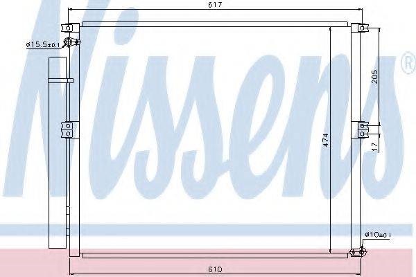 Радиатор охлаждения кондиционера 940106 NISSENS