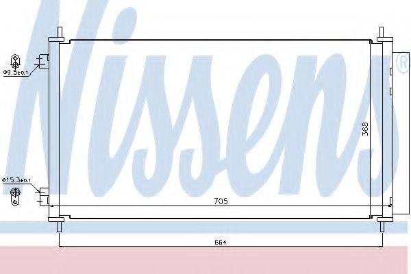 Конденсатор кондиционера 940140 NISSENS