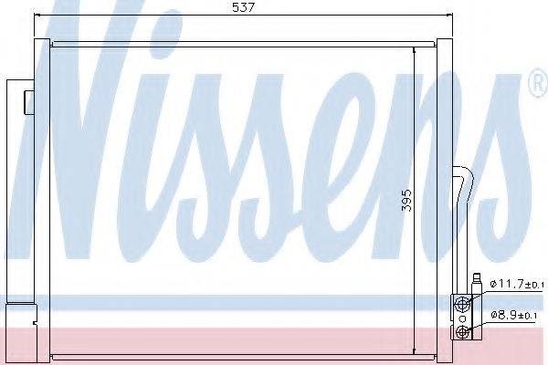 Радиатор охлаждения кондиционера 940156 NISSENS