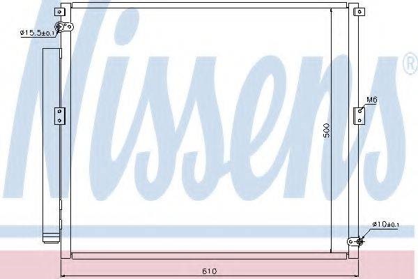 Радиатор охлаждения кондиционера 940167 NISSENS