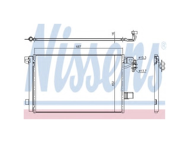 NISSENS 940345 Радиатор кондиционера в наличии Сумы